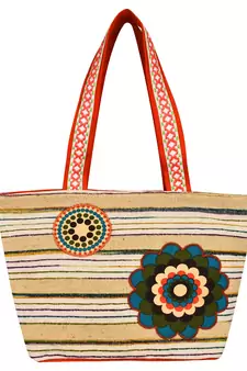 Hybrid Beige Cotton Tote Bag