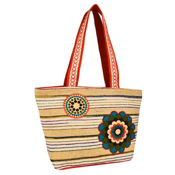 Hybrid Beige Cotton Tote Bag 2