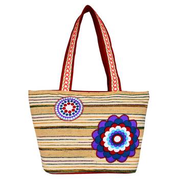 Hybrid Beige Cotton Tote Bag 1