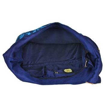 Florid Blue & Multi Canvas Hobo Bag 5