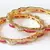 FINE AD RUBY STUD BANGLES