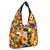 Florid Orange & Multi Canvas Hobo Bag