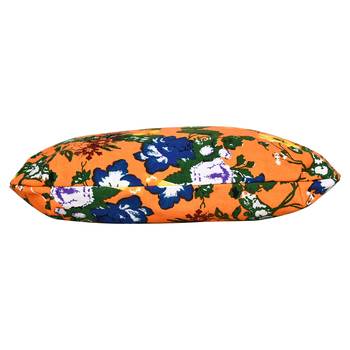 Florid Orange & Multi Canvas Hobo Bag 4