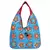 Florid Blue & Multi Canvas Hobo Bag
