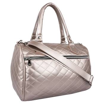 Duvet Metallic Gold PU Handbag 2