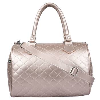Duvet Metallic Gold PU Handbag 3