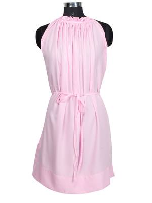 Pink Crepe  Western Fancy Top 2