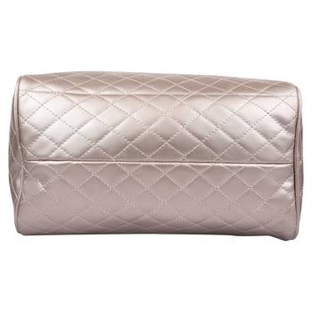 Duvet Metallic Gold PU Handbag 4