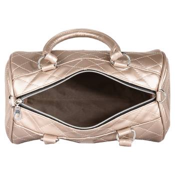 Duvet Metallic Gold PU Handbag 5