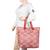 Duvet Pink Jacquard Tote Bag