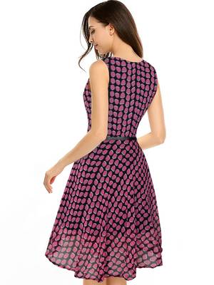Pink Georgette Printed Western Top 4