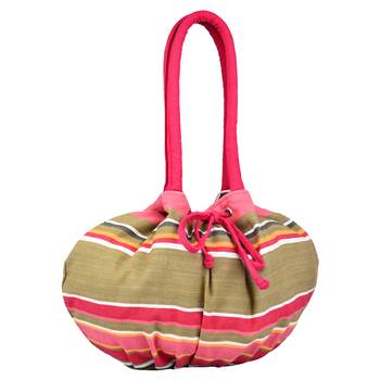 Streak Pink Multicolor Canvas Shoulder Bag 3