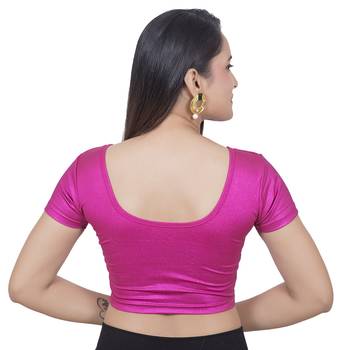 Rani Short Sleeves Lycra Princess Cut Stretchable blouse 4