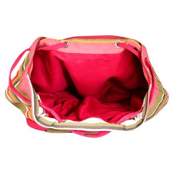 Streak Pink Multicolor Canvas Shoulder Bag 5