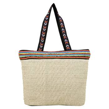 Gild Off-white Jacquard Shoulder Bag 1