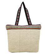 Gild Off-white Jacquard Shoulder Bag