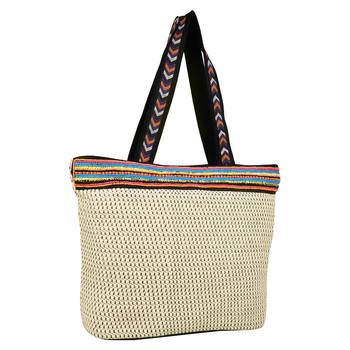 Gild Off-white Jacquard Shoulder Bag 2