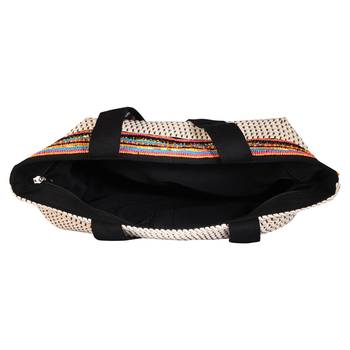 Gild Off-white Jacquard Shoulder Bag 5
