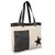 Starry Off-white Canvas Shoulder Bag