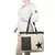 Starry Off-white Canvas Shoulder Bag