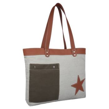 Starry Off-white Canvas Shoulder Bag 2