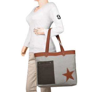 Starry Off-white Canvas Shoulder Bag 6