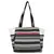 Nava Black Jacquard Tote Bag
