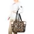 Nava Black Jacquard Tote Bag