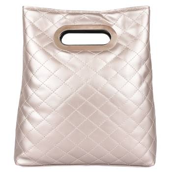 Duvet Metallic Gold PU Hand-held bag 3