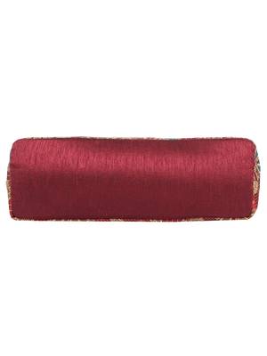 Florid  Maroon & Beige Art Silk Jacquard Shoulder Bag 4