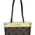 Ambi Black & Beige Art Silk Jacquard Shoulder Bag