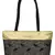 Ambi Black & Beige Art Silk Jacquard Shoulder Bag