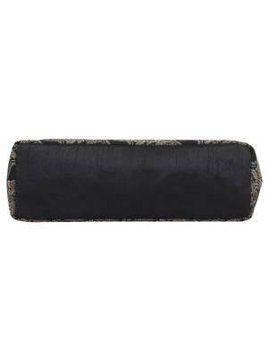 Ambi Black & Beige Art Silk Jacquard Shoulder Bag 4