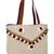 Seashell Beige Canvas Jacquard Handbag