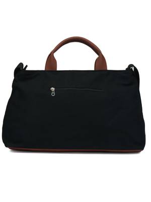 Weekender Printed Black Canvas Handbag 3