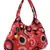 Dot Red Printed tassel Cotton Hand Bag