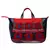 Wolly Red and Black Jacquard Tote Bag