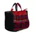 Wolly Red and Black Jacquard Tote Bag