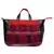 Wolly Red and Black Jacquard Tote Bag