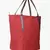 carryall red canvas tote bag