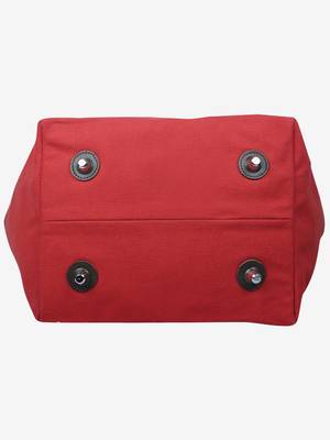 carryall red canvas tote bag 4