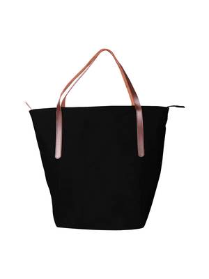 carryall black canvas tote bag 1