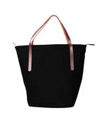 carryall black canvas tote bag