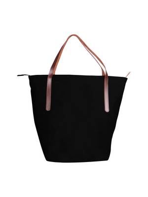 carryall black canvas tote bag 3