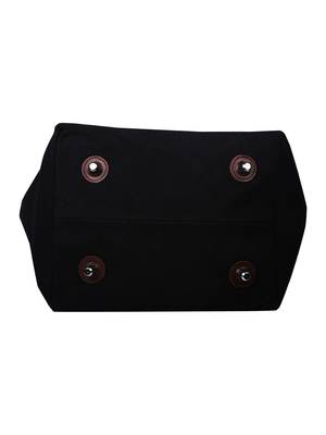 carryall black canvas tote bag 4