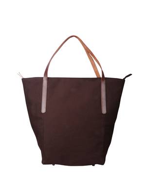 carryall brown canvas tote bag 1