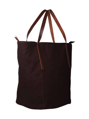 carryall brown canvas tote bag 2