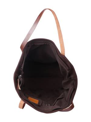 carryall brown canvas tote bag 5