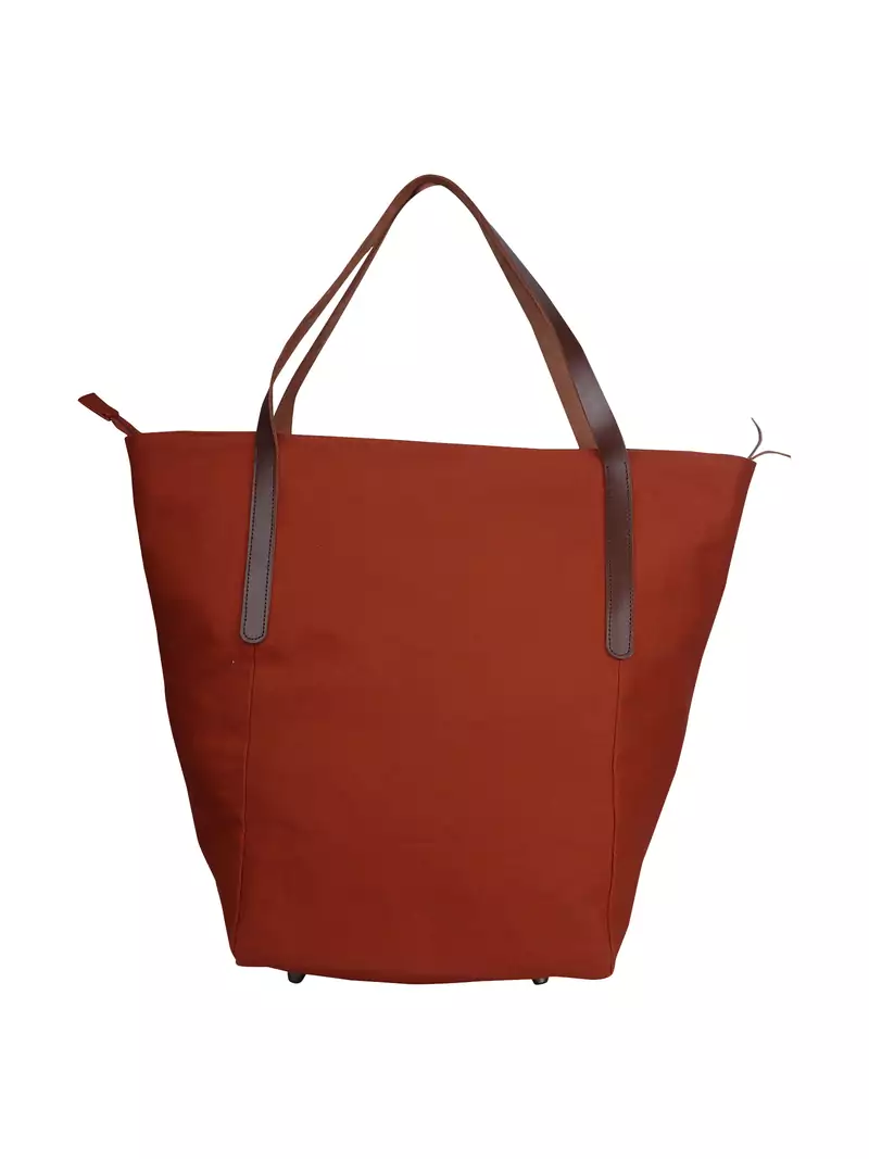 carryall rust canvas tote bag