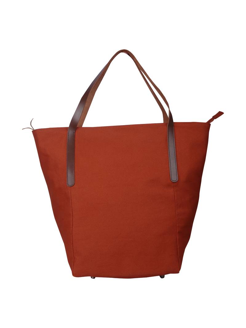 carryall rust canvas tote bag